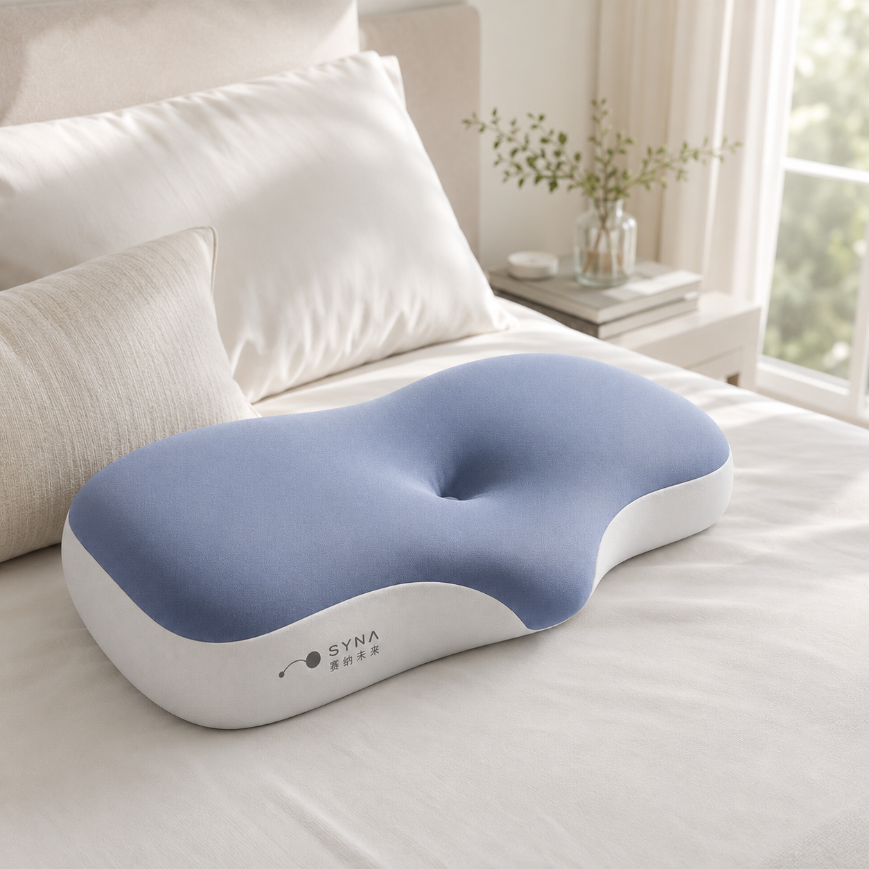 SYNA-08 AI 智能睡眠监测枕置于日间卧室